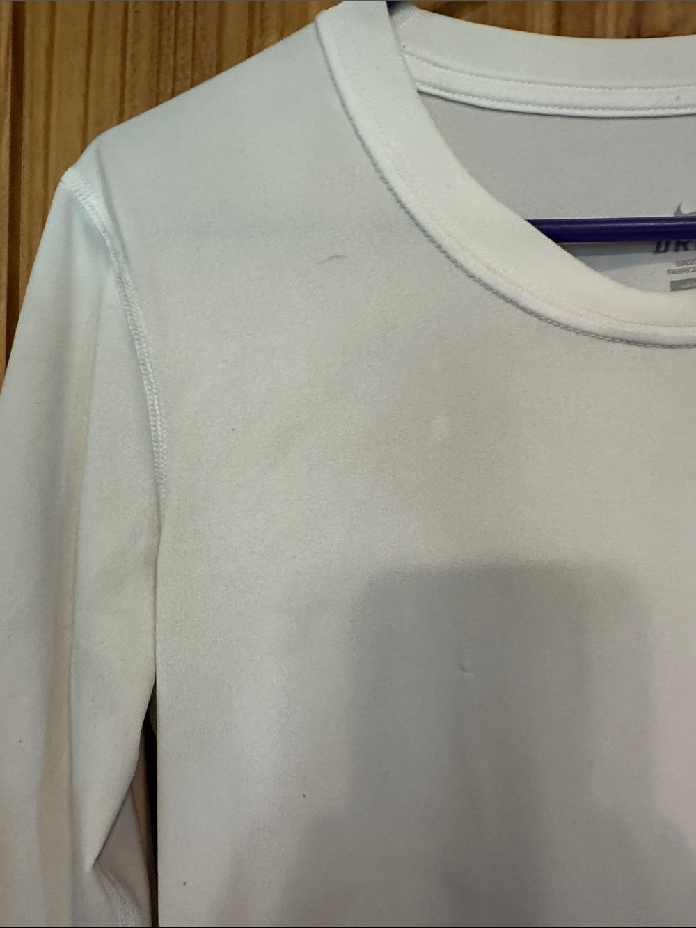 Nike Women's White Long-Sleeve Dri-FIT Top - Picture 7 of 7